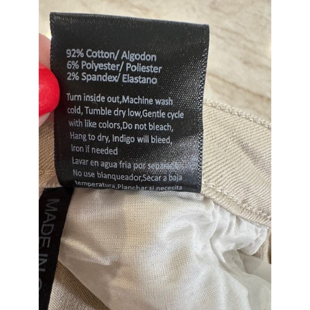 Risen NWT Khaki Mid-Rise Raw Hem Straight Leg Jeans Size - 31/13 - Picture 11 of 11